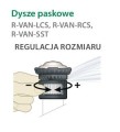 Ustawianie dysz pasmowych - R-VAN