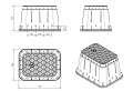 Wymiary studzienki Aquabin Standard