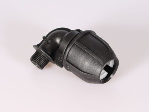 Kolano z gwintem zewnętrznym 25-1/2''GZ PE Fish