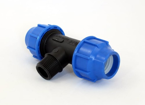 Trójnik z gwintem zewnętrznym 25-3/4''GZ-25 PE Plastica Alfa