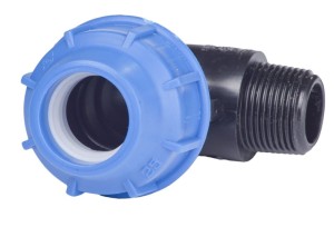 Kolano z gwintem zewnętrznym 32-1''GZ PE Plastica Alfa